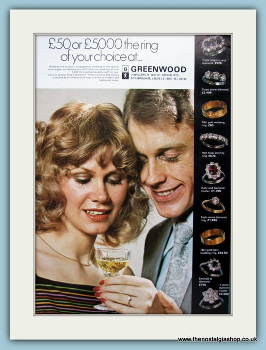 Greenwoods Jewellers Original Advert 1979 (ref AD6243)