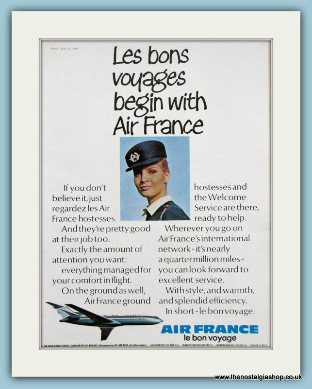 Air France Original Advert 1970 (ref AD2151)
