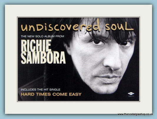 Richie Sambora Original Advert 1998 (ref AD1868)