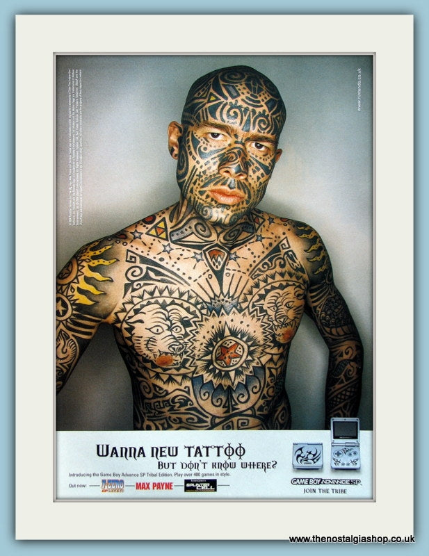 Game Boy Advance SP Original Advert 2004 (ref AD4034)