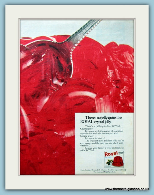 Royal Crystal Jelly Original Advert 1970 (ref AD4489)