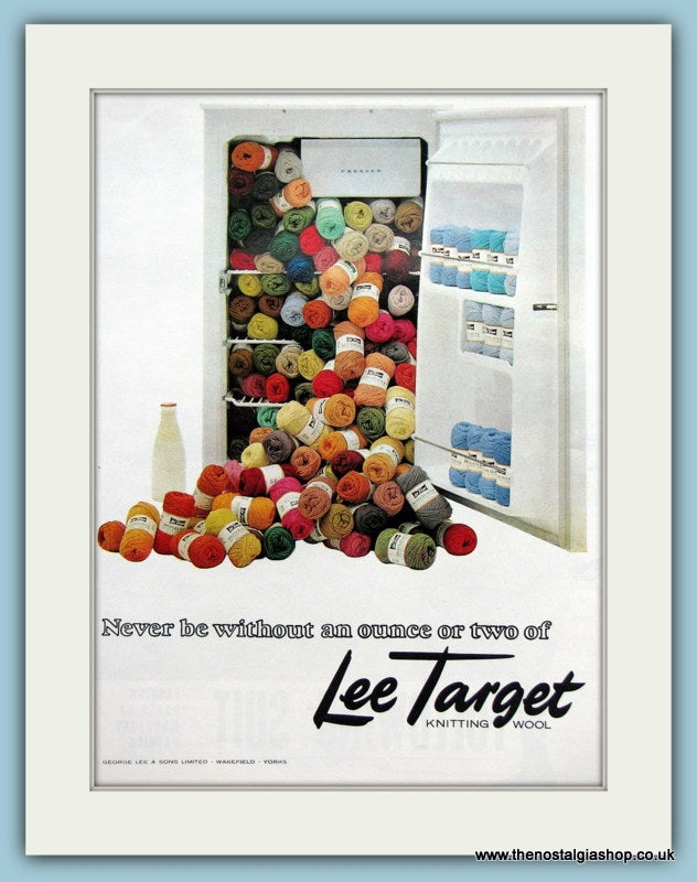 Lee Target Knitting Wool. Original Advert 1965 (ref AD3547)