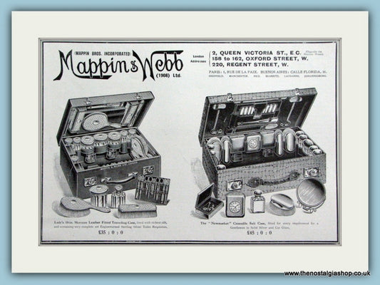 Mappin & Webb 1908 Ltd. Original Advert 1911 (ref AD6012)