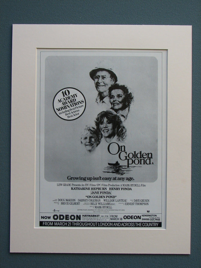 On Golden Pond 1981 Original advert (ref AD615)
