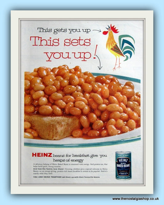 Heinz Baked Beans. Original Advert 1960 (ref AD8052)