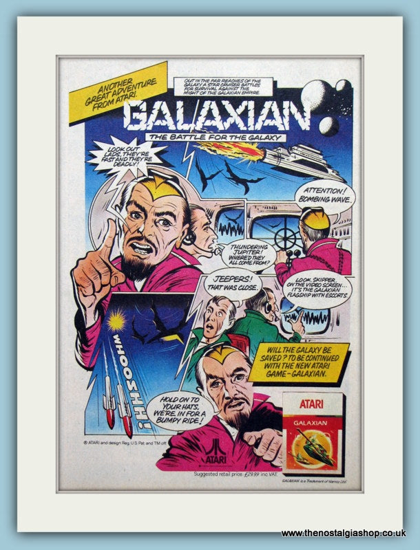 Atari Galaxian Battle For The Galaxy Original Advert 1983 (ref AD6459)