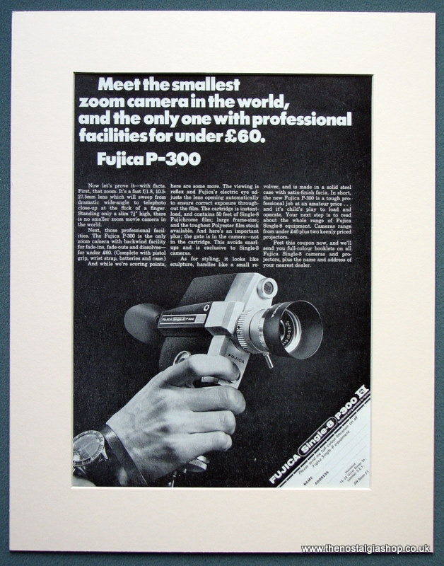 Fujica P-300 Camera 1968 Original Advert (ref AD1067)