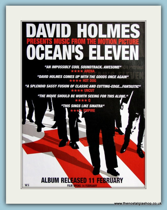 David Holmes Ocean's Eleven Original Advert 2001 (ref AD4171)