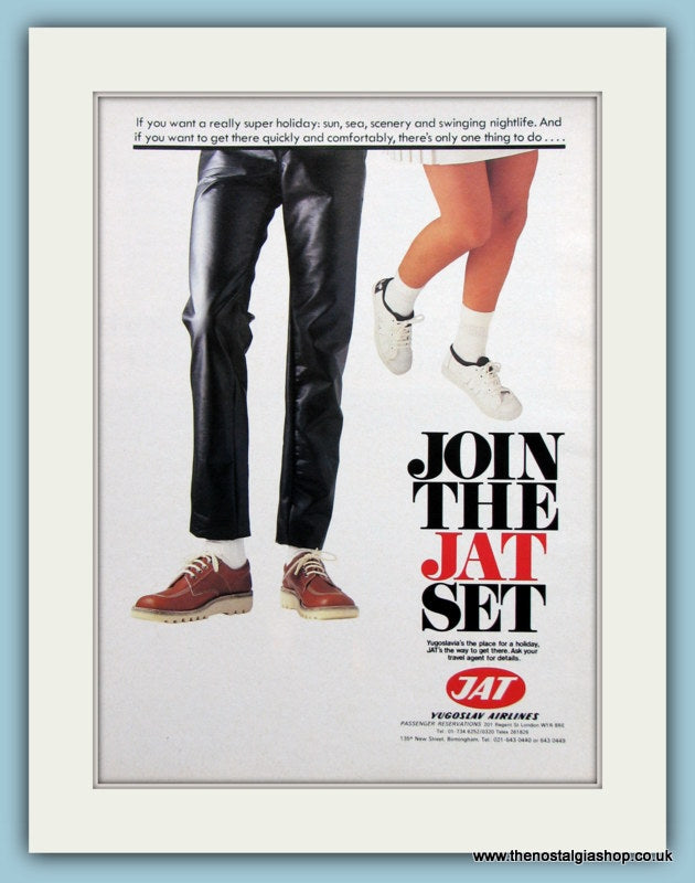 Yugoslav Airlines Original Advert 1980 (ref AD2165)