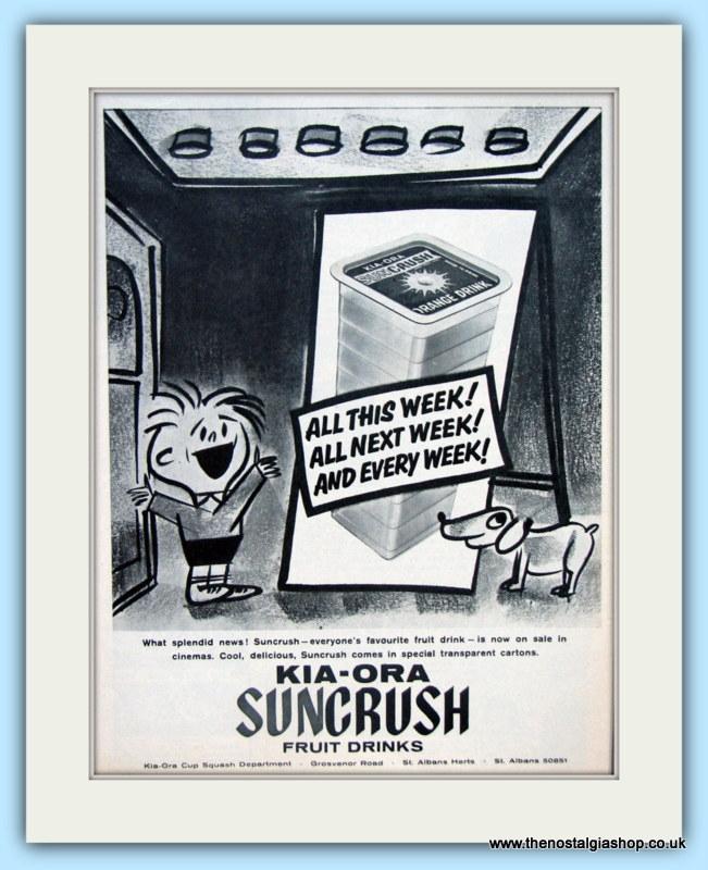 KIA-ORA Set of 4 Original Adverts 1960s (ref AD4826)