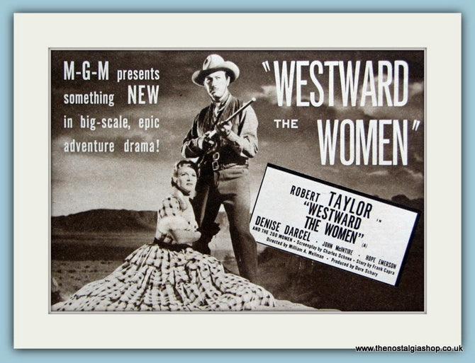 Westward The Women starring Robert Taylor 1952 Original Advert (ref AD3210)