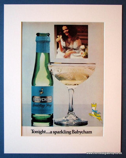 Babycham. Set of 2 Original adverts 1975 & 1976 (ref AD1203)