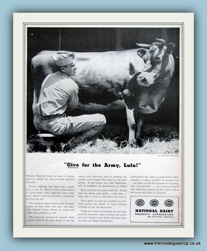 National Dairy Products Corporation. Original Advert 1943 (ref AD8087)