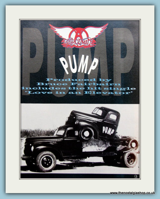 Aerosmith Pump 1989 Original Advert (ref AD3124)