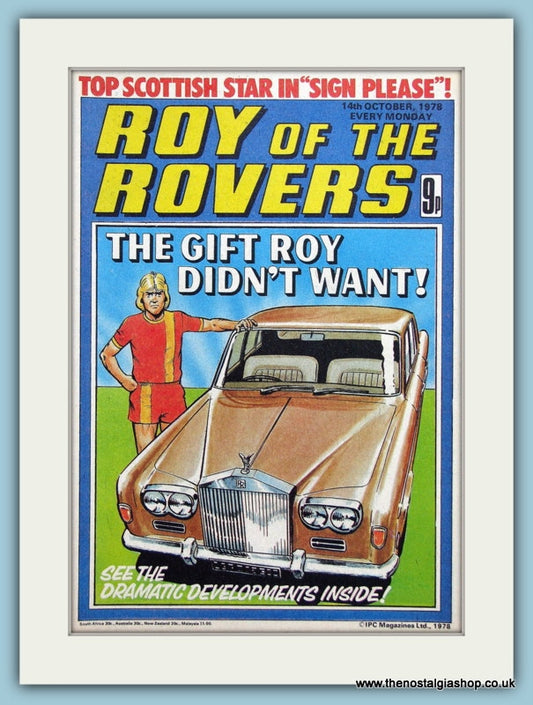 Roy Of The Rovers 1978 Original Cover (ref AD3002)
