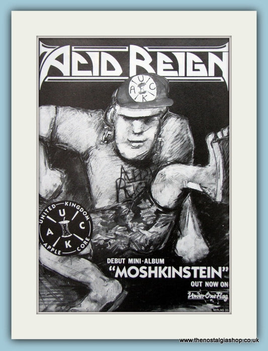 Acid Reign Moshkinstein 1988 Original Advert (ref AD3179)