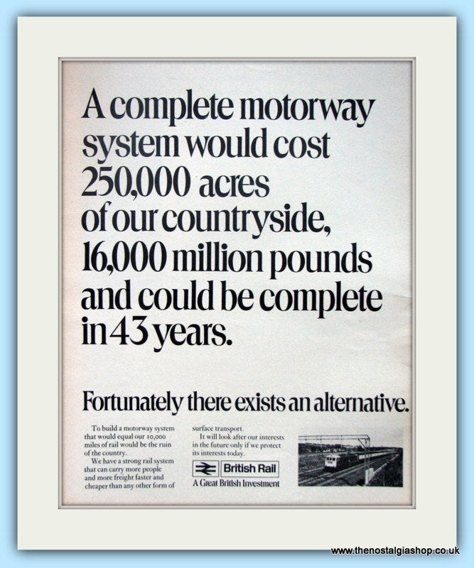 British Rail Original Advert 1971 (ref AD6531)