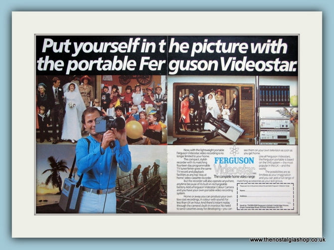 Ferguson Videostar TV Double Original Advert 1982 (ref AD3040)