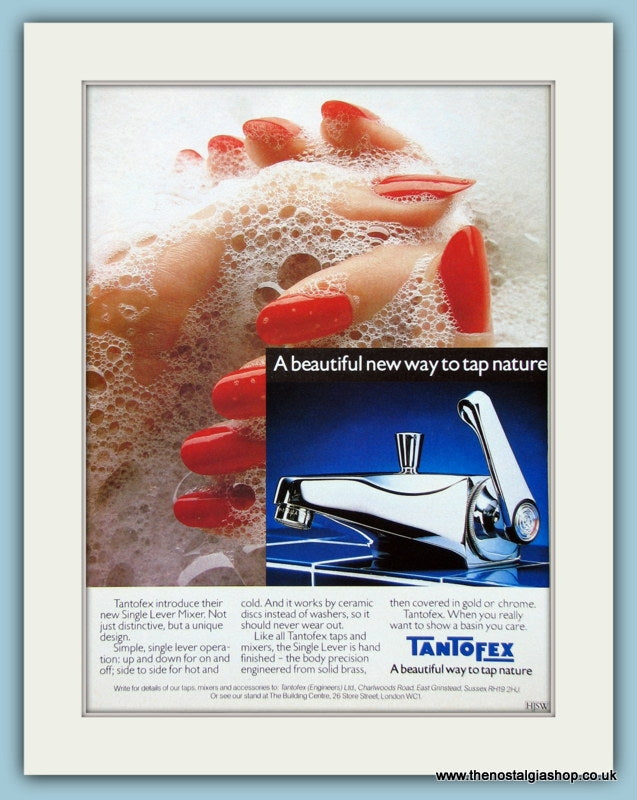 Tantofex Bath Taps. Original Advert 1979 (ref AD2365)