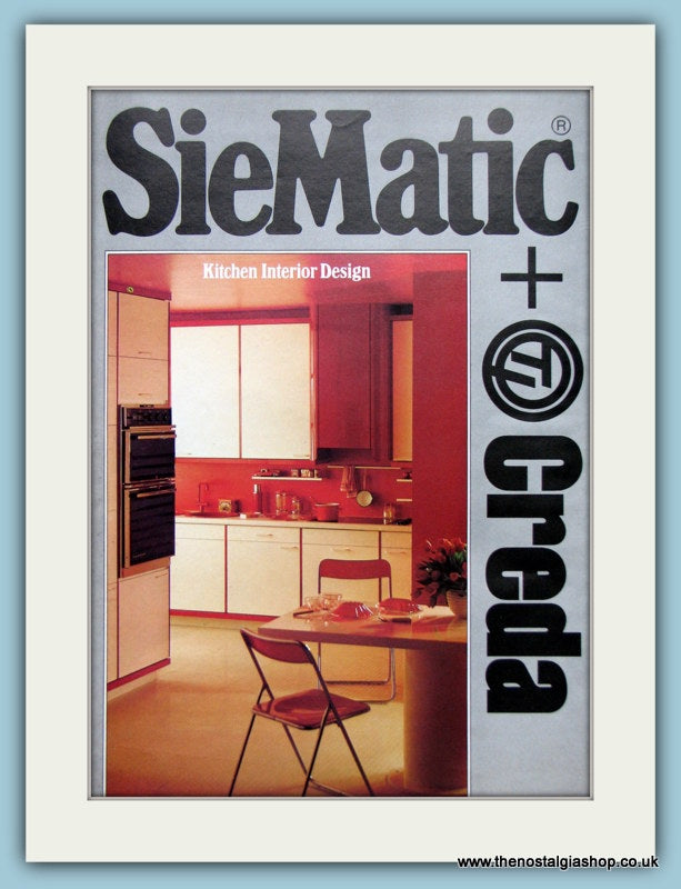 Creda Siematic Kitchen Design Original Advert 1981 (ref AD2602)