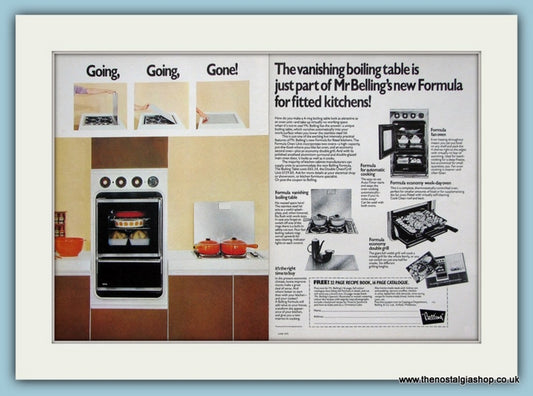 Belling Fitted Kitchens Original Advert 1975 (ref AD2600)