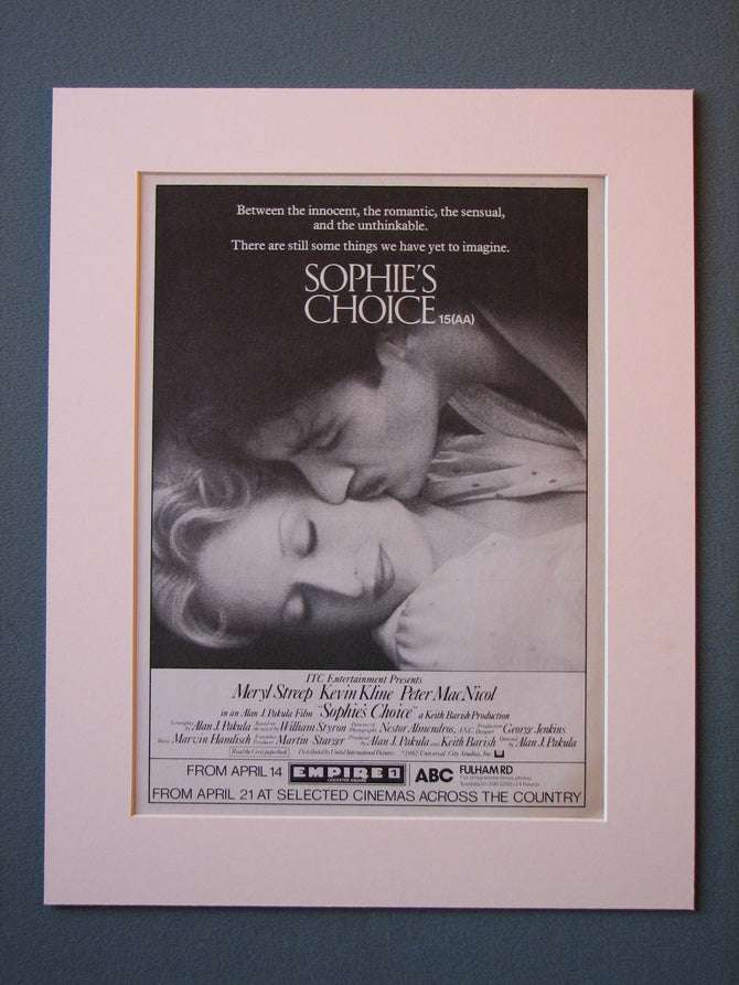 Sophie's Choice Original Advert (ref AD484)