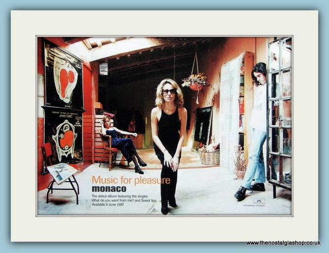 Monaco, Music for Pleasure. Original Advert 1997 (ref AD1900)