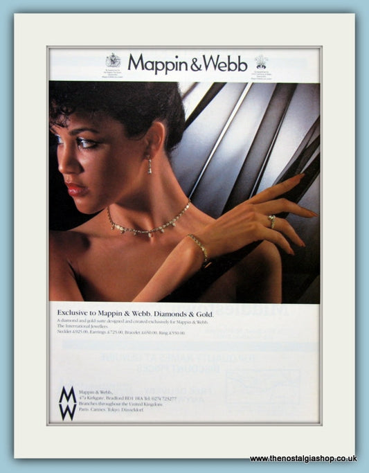 Mappin & Webb Diamonds & Gold Original Advert 1984 (ref AD6228)
