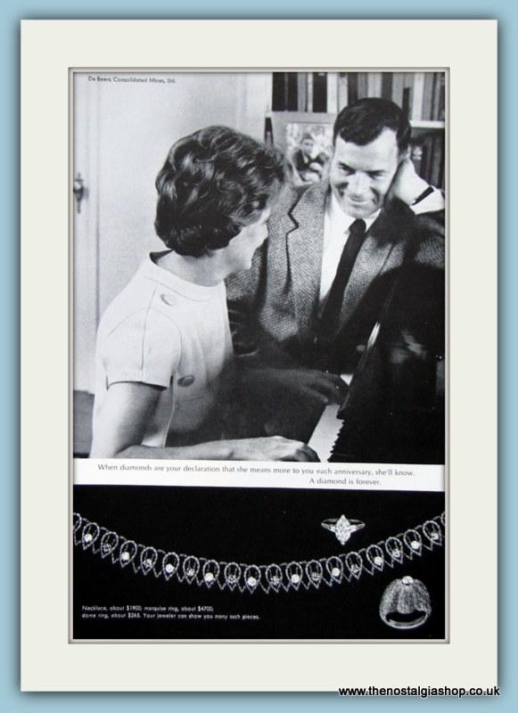 Diamond Jewellery Set Of 4 Original Adverts (ref AD 6178)