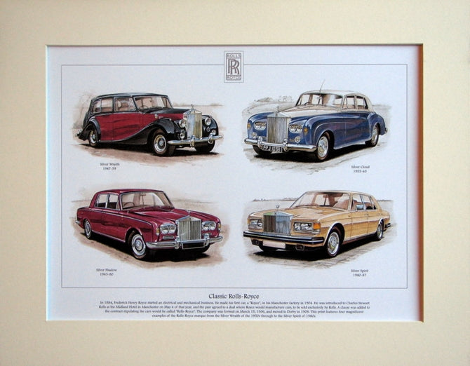 Rolls - Royce Classics Mounted print