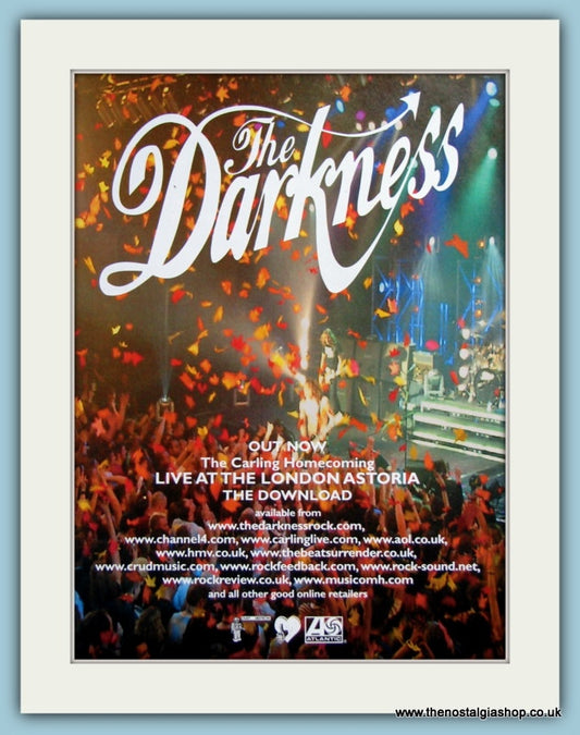 The Darkness Live At The London Astoria Original Advert 2000 (ref AD4161)