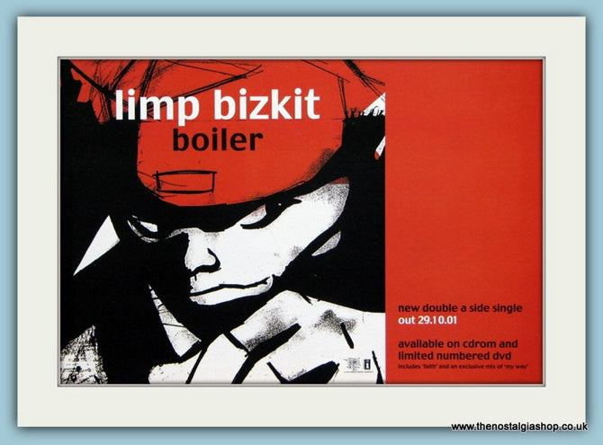 Limp Bizkit Boiler Original Advert 2001 (ref AD1964)