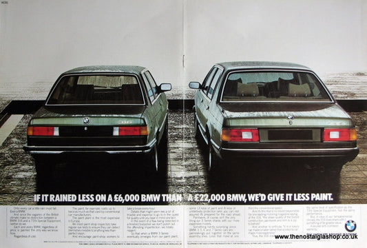 BMW Quality advert. 1982. (ref AD1647)