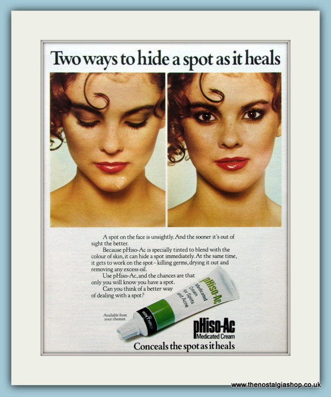 PHiso-Ac Medicated Cream Original Advert 1977 (ref AD4562)