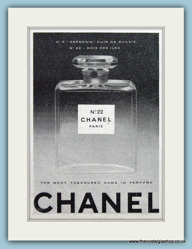 Chanel Perfume. Original Advert 1956 (ref AD4518)