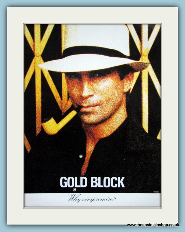 Gold Block Tobacco Original Advert 1982 (ref AD6152)
