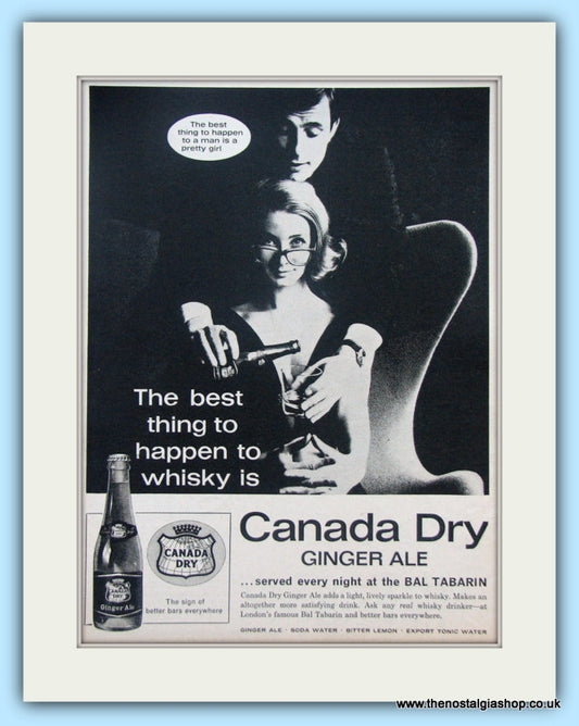 Canada Dry. Original Advert 1963. (ref AD4951)