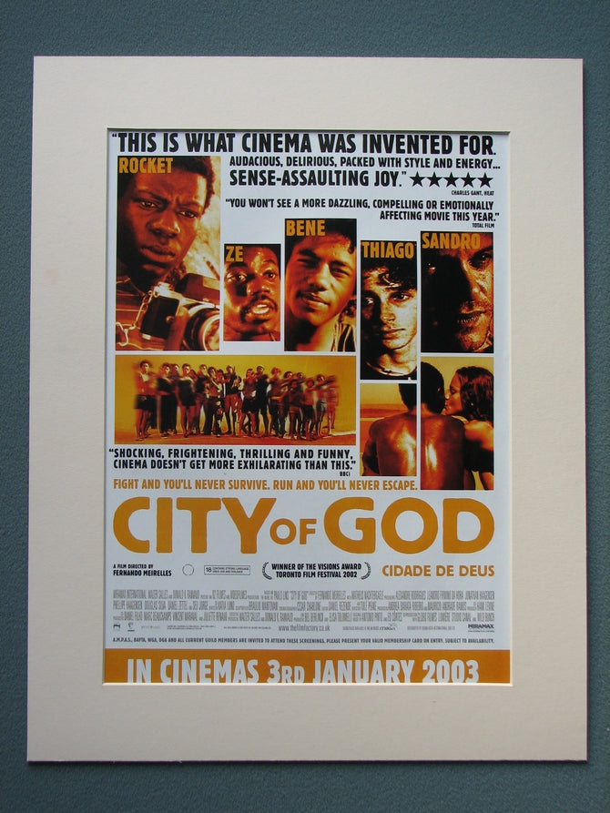 City of God 2003 Original advert (ref AD793)