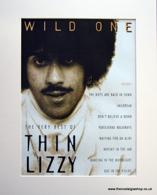 Thin Lizzy Wild One 1996 Original Advert (ref AD943)