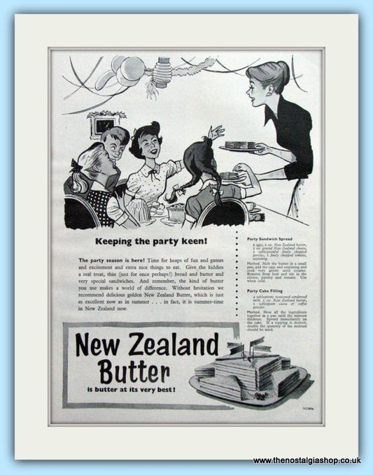New Zealand Butter Original Advert 1955 (ref AD4835)