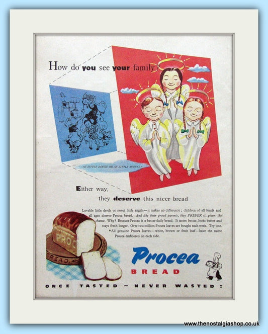 Procea Bread Original Advert 1951 (ref AD4705)