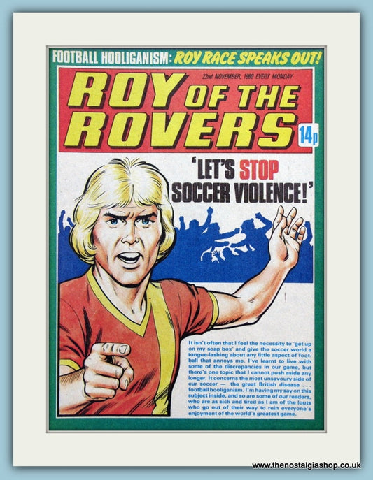 Roy of The Rovers Original Cover 1980 (ref AD3003)