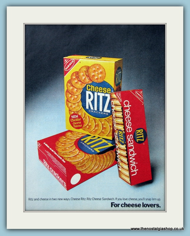 Ritz Cheese Crackers. Original Advert 1970 (ref AD4376)