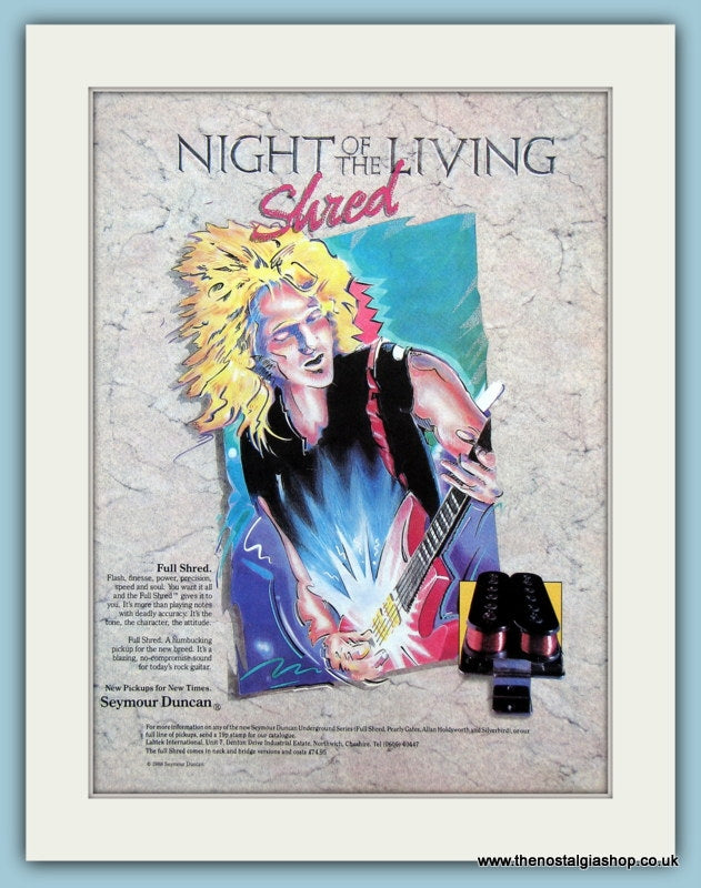 Night of The Living Shred Full Shred Original Advert 1988 (ref AD2709)