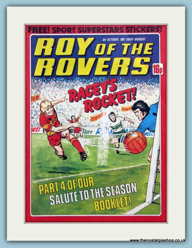Roy Of The Rovers Lot Of 3 Original Covers 1980s (ref AD2998)