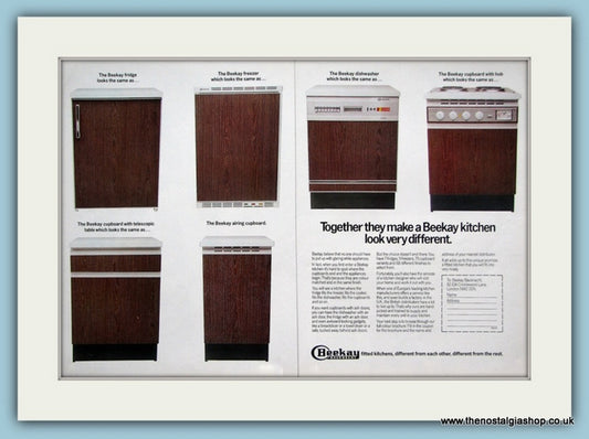 Beekay Kitchen. Original Advert 1975 (ref AD2594)