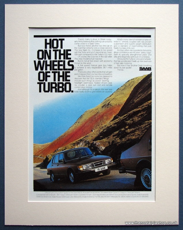 Saab GLi 1982 Original Advert (ref AD1496)