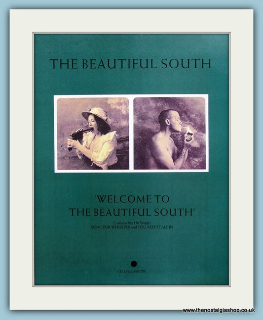 The Beautiful South Welcome To The Beautiful South Original Music Advert 1989 (ref AD3426)