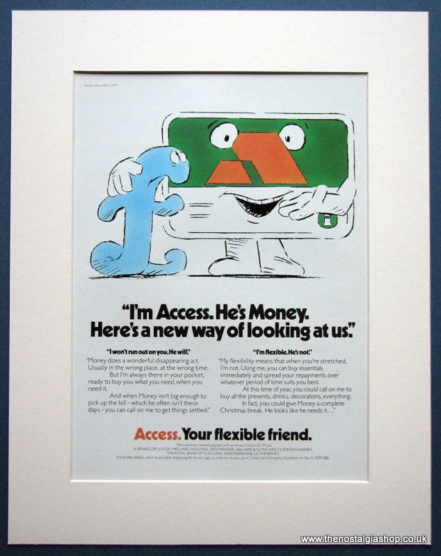 Access Your Flexible Friend 1978 Original Advert (ref AD972)