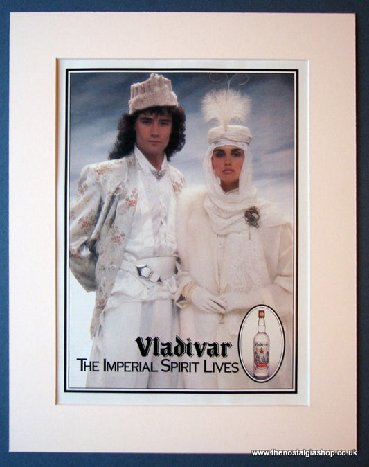 Vladivar  Vodka. Set of 2 Original adverts 1986 (ref AD1161)